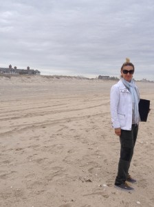 Exploring the Southampton beach, Revenge style.